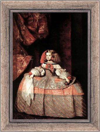 framed  VELAZQUEZ, Diego Rodriguez de Silva y The Infanta Don Margarita de Austria, Ta3071-1